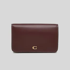 COACH Slim Card Case Wine C4818