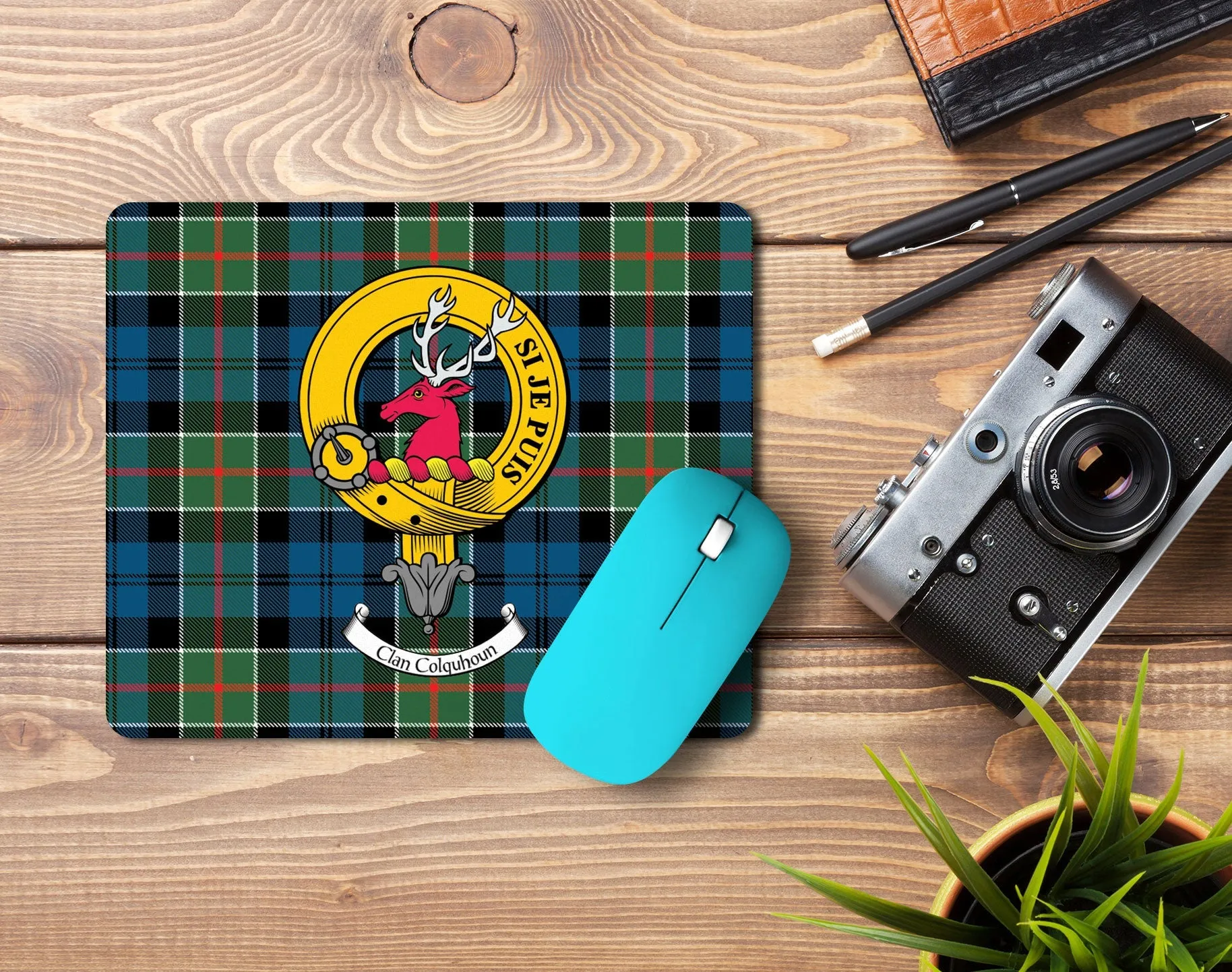 Colquhoun Clan Crest Mouse Pad