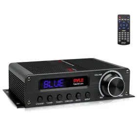 Compact 5.1-Channel Bluetooth Amplifier - Hi-Fi Av Audio Amp Receiver With Hdmi Output, Fm Radio W/ Digital Led Display (100 Watt)