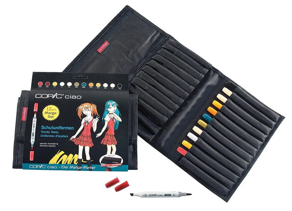 Copic  Ciao Set 12 In Wallet School Uniform