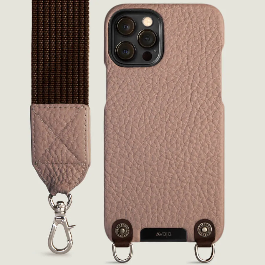 Crossbody iPhone 12 Pro Max leather case with magsafe