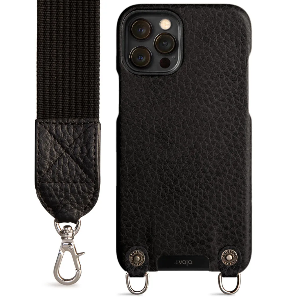 Crossbody iPhone 12 Pro Max leather case with magsafe