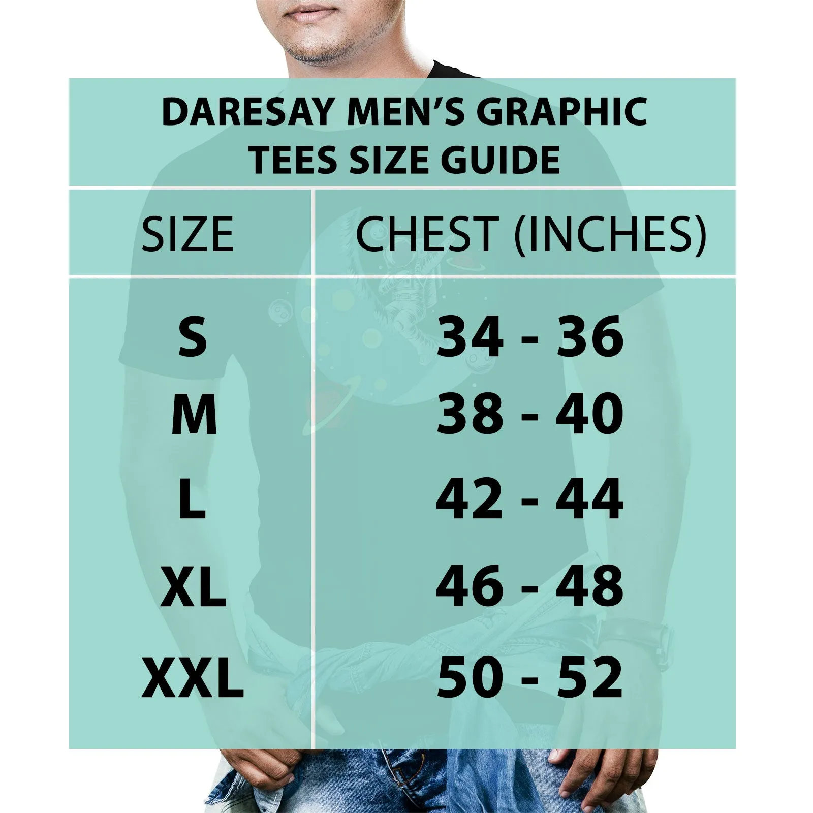 DARESAY Men’s Graphic Tees Cool Design Novelty Casual Streetwear T-Shirts