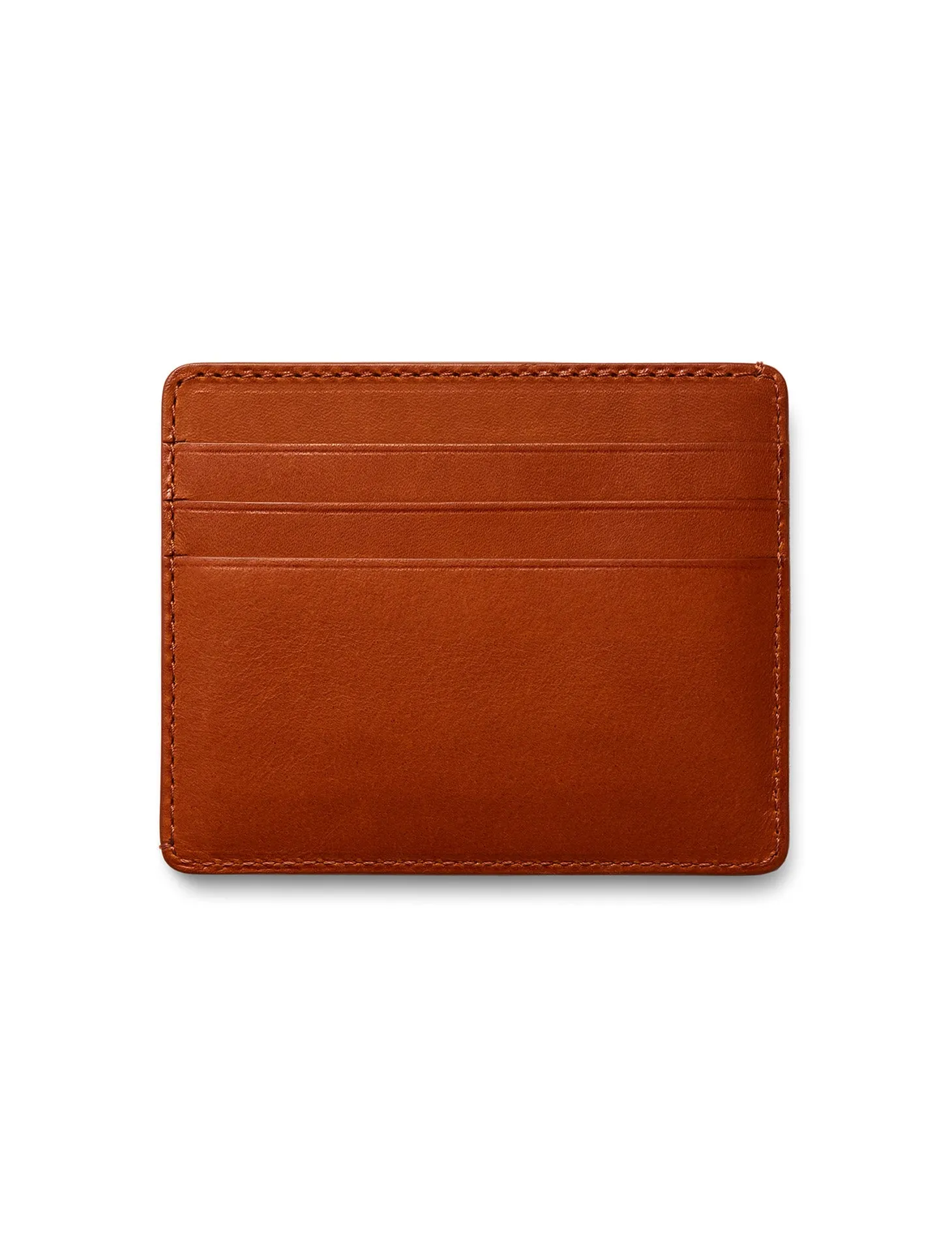 David August Luxury Genuine Vintage Calfskin Leather Card Case