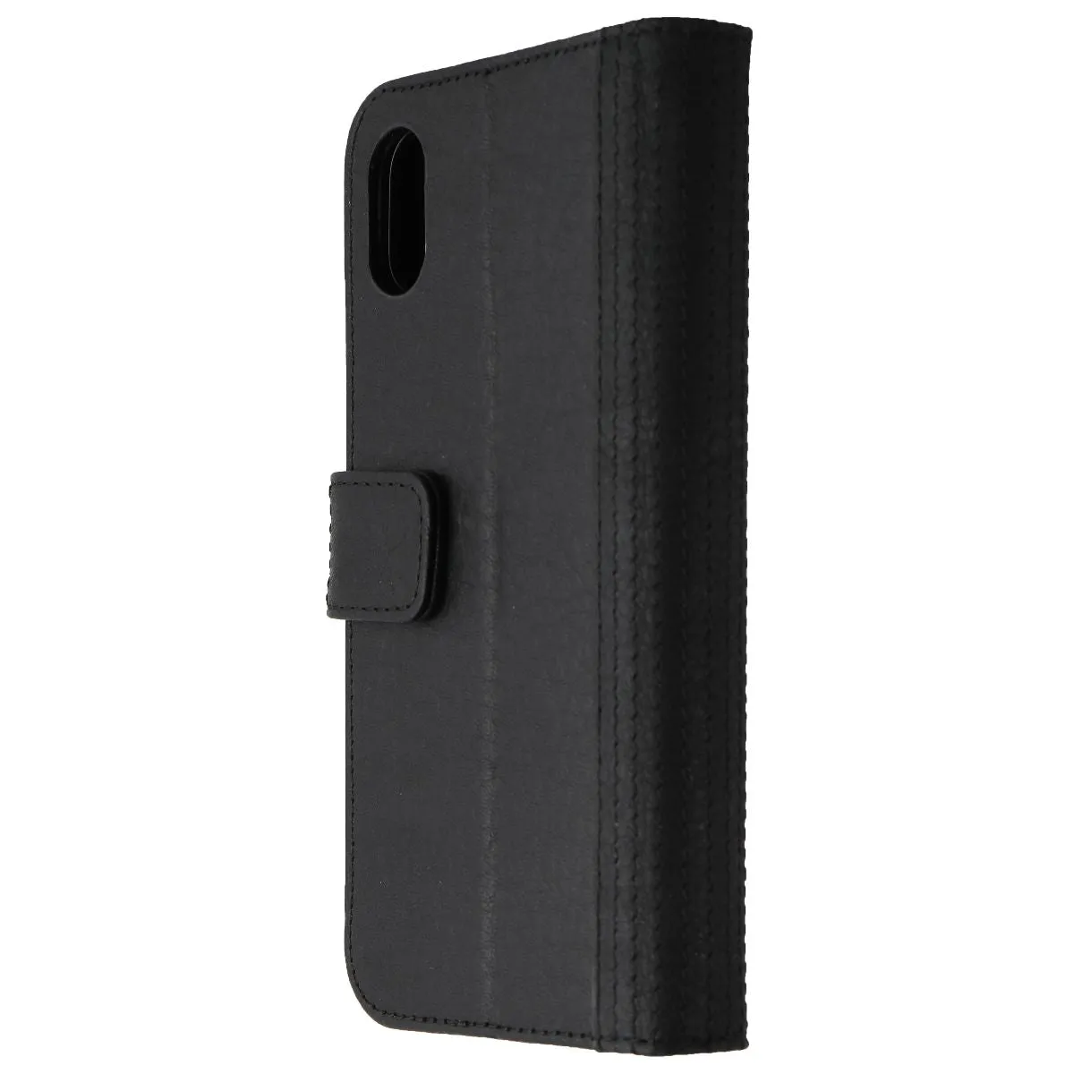 DECODED Full Grain Leather 2-in-1 Wallet for iPhone Xs/X - Rough Black