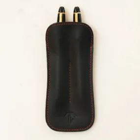 Dee Charles Midnight Red Double Pen Case