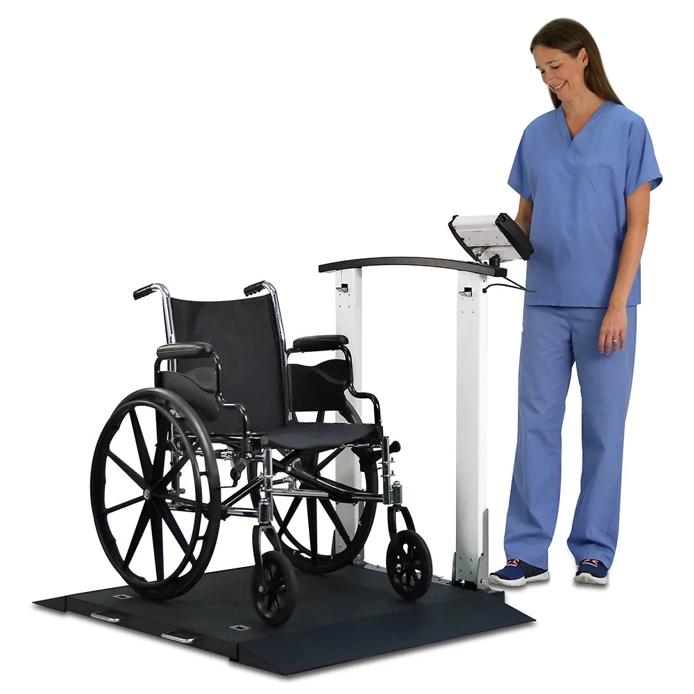 Detecto Portable Wheelchair Scale with Handrail