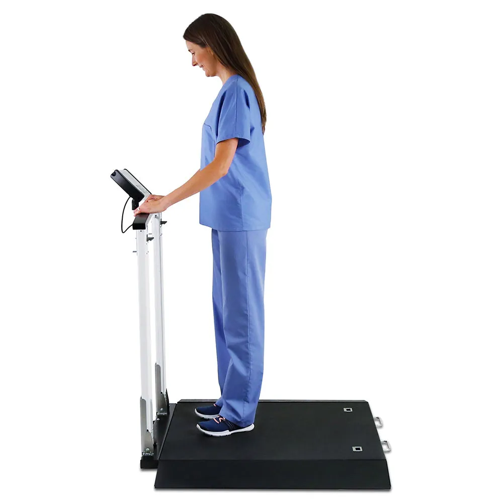 Detecto Portable Wheelchair Scale with Handrail