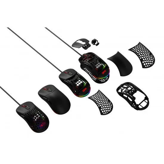 Devo Gaming Mouse Litone RGB 58g - Black