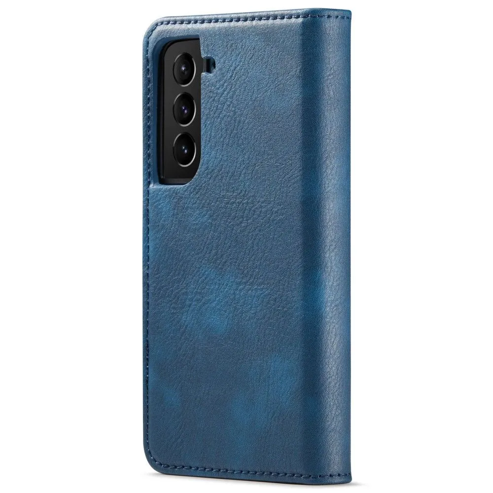 DG.MING Samsung Galaxy S22 2-in-1 Wallet Case - Blue