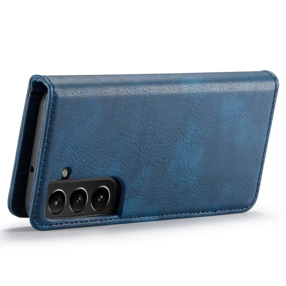 DG.MING Samsung Galaxy S22 2-in-1 Wallet Case - Blue