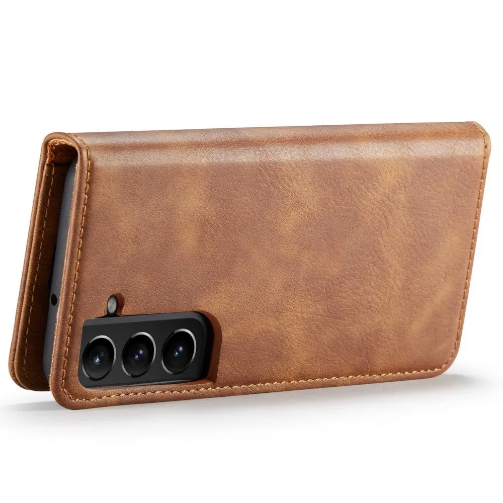 DG.MING Samsung Galaxy S22 2-in-1 Wallet Case - Brown