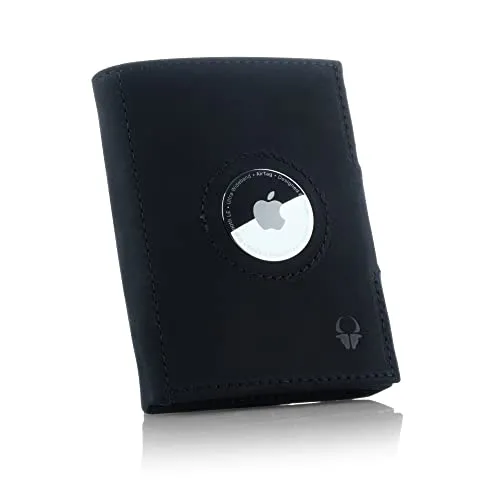 Donbolso Wallet Air Slim Airtag Wallet With Apple Airtag Holder Vintage Black