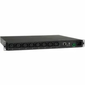 Eaton 3.7kW Single-Phase 208/230V Switched PDU - LX Platform, 8 C13 Outlets, C20 Input with L6-20P Adapter, 2.4m Cord, 1U Rack-mount, TAA