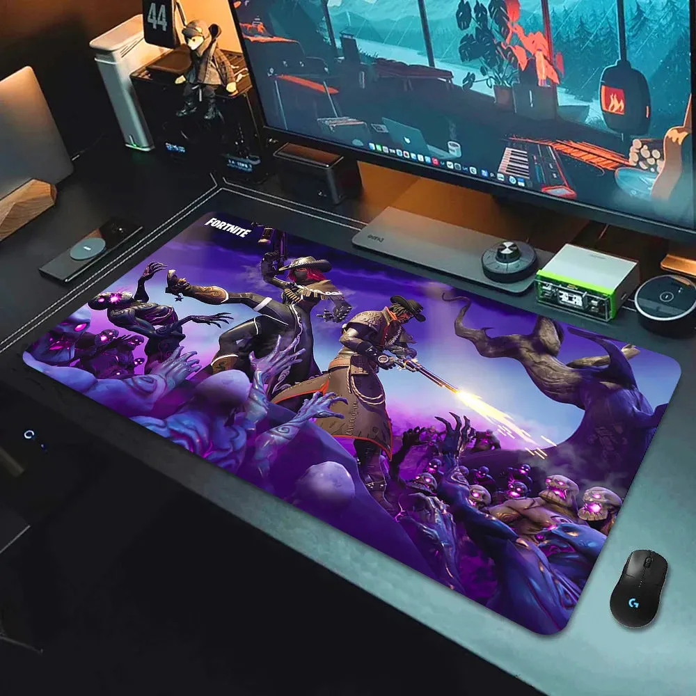 F-Fortnite Desk mat Gaming Mouse Pad Anime Mouse pad Xxl Computer Accessories Desk Mat Mats Gamer Mouse Office Offices Pc Desktop