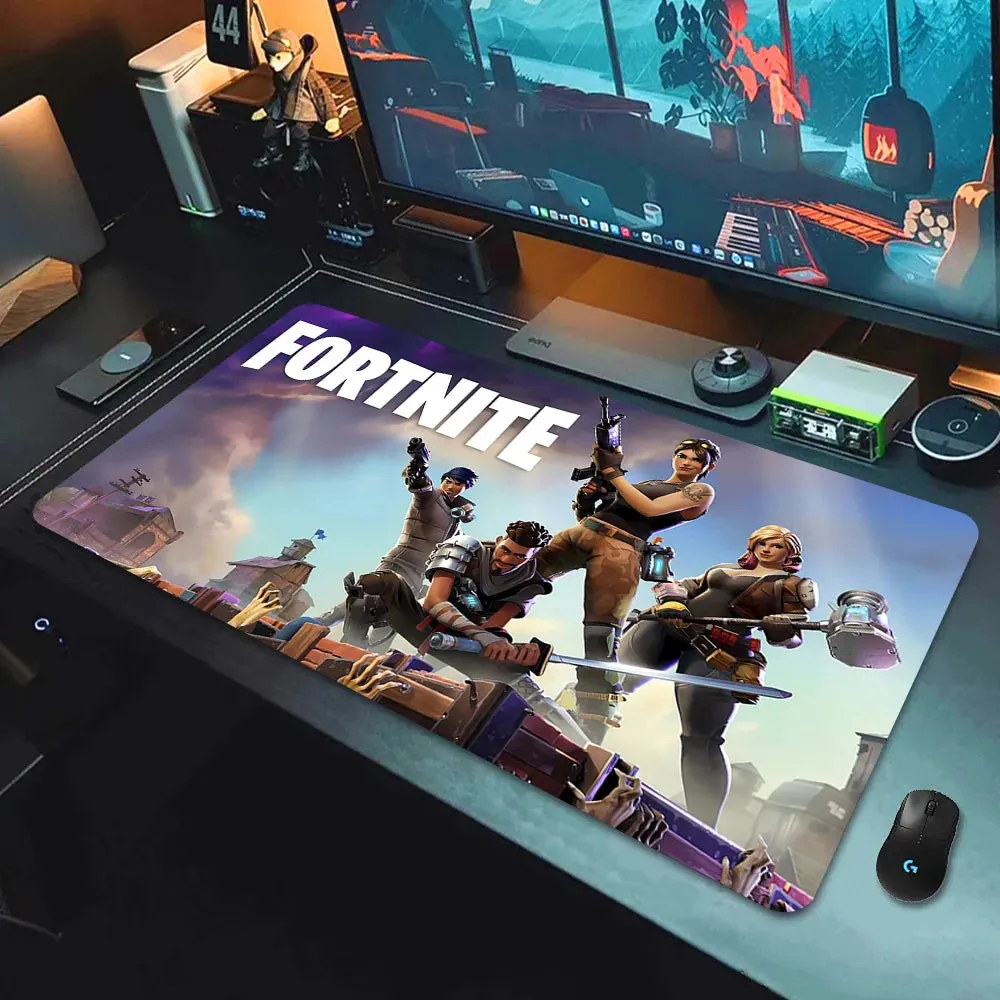 F-Fortnite Desk mat Gaming Mouse Pad Anime Mouse pad Xxl Computer Accessories Desk Mat Mats Gamer Mouse Office Offices Pc Desktop