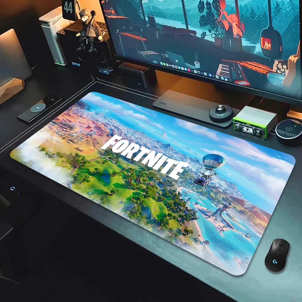 F-Fortnite Desk mat Gaming Mouse Pad Anime Mouse pad Xxl Computer Accessories Desk Mat Mats Gamer Mouse Office Offices Pc Desktop