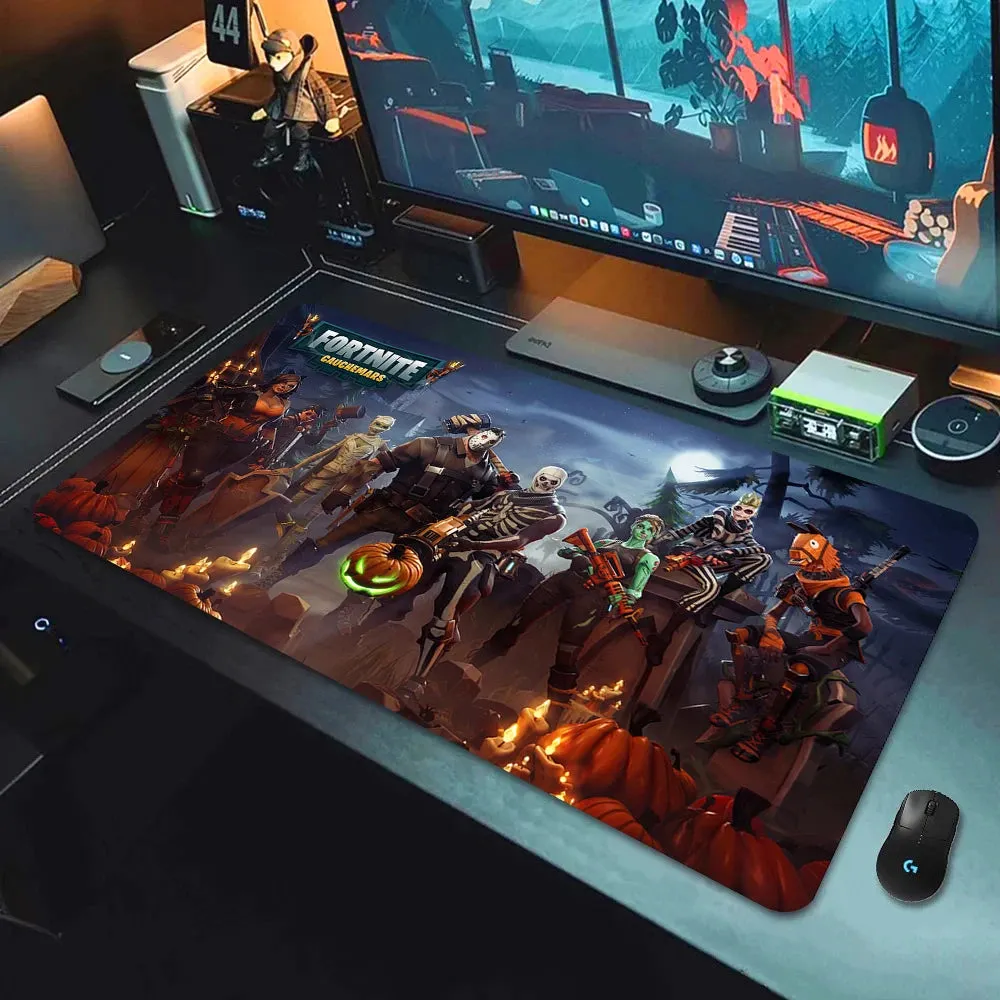 F-Fortnite Desk mat Gaming Mouse Pad Anime Mouse pad Xxl Computer Accessories Desk Mat Mats Gamer Mouse Office Offices Pc Desktop