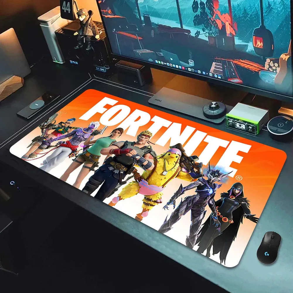 F-Fortnite Desk mat Gaming Mouse Pad Anime Mouse pad Xxl Computer Accessories Desk Mat Mats Gamer Mouse Office Offices Pc Desktop