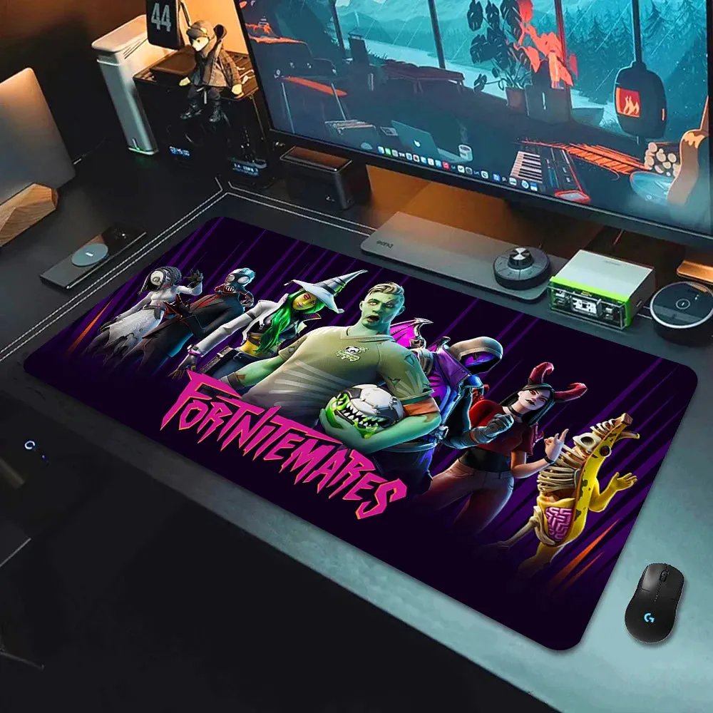 F-Fortnite Desk mat Gaming Mouse Pad Anime Mouse pad Xxl Computer Accessories Desk Mat Mats Gamer Mouse Office Offices Pc Desktop