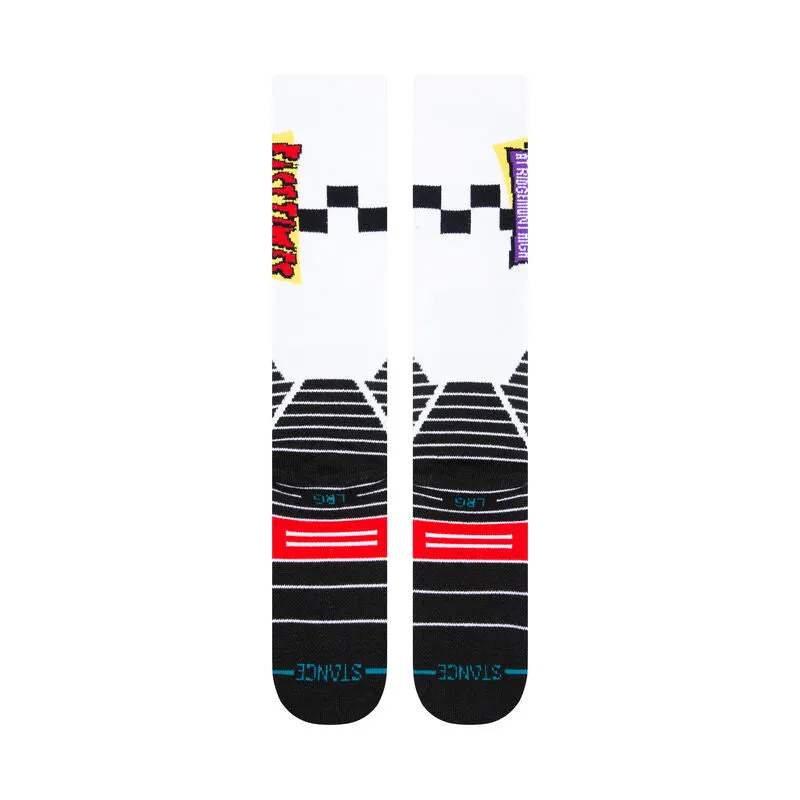 Fast Times X Stance Poly Snow OTC Socks Gnarly -White