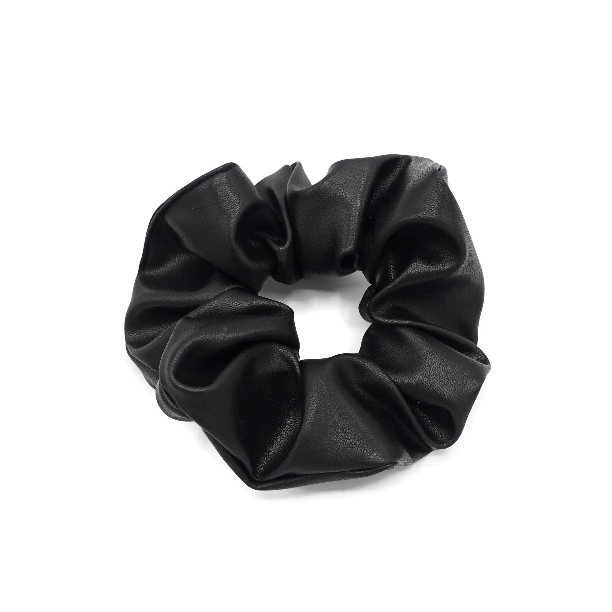 faux leather scrunchies Fall Winter scrunchy women hair accessory