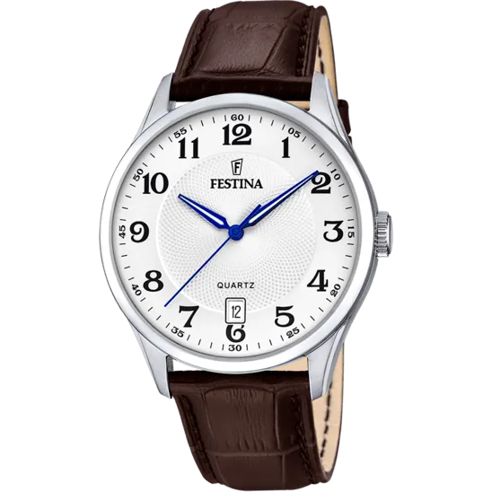 Festina Classics Leather Analog Mens Watch I Model F20426/1 Quartz Movement