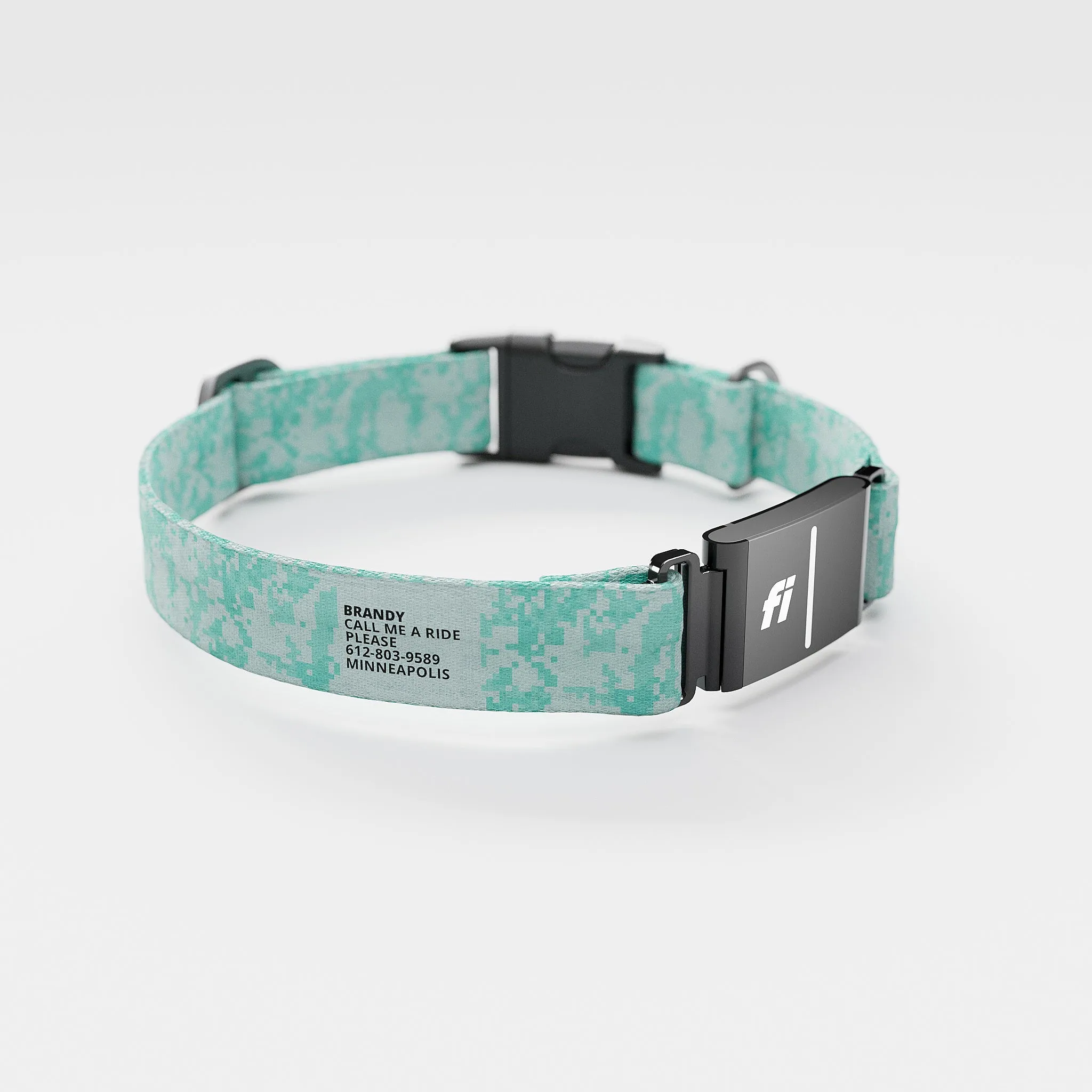 Fi GPS Included Camo Mint Everyday Collar (6 month subscription)