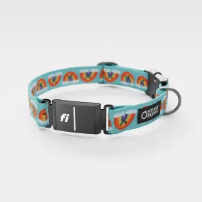 Fi GPS Included Jill Kittock Rainbow Everyday Collar (6 month subscription)