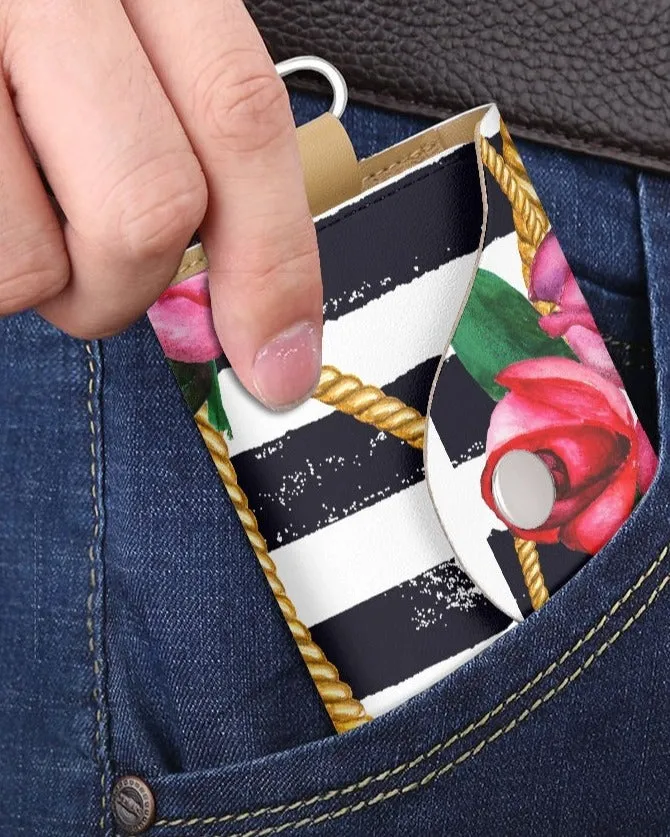 Floral Charm Key Holder Case