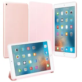 For Apple iPad 9.7 Inch 2017 - Premium PU Leather Folio Smart Cover w/Auto Sleep/Wake for iPad 9.7 In 2017 Release - Rose Gold