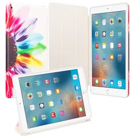 For Apple iPad 9.7 Inch 2017 - Premium PU Leather Folio Smart Cover w/Auto Sleep/Wake for iPad 9.7 In 2017 Release - Vivid Sunflower