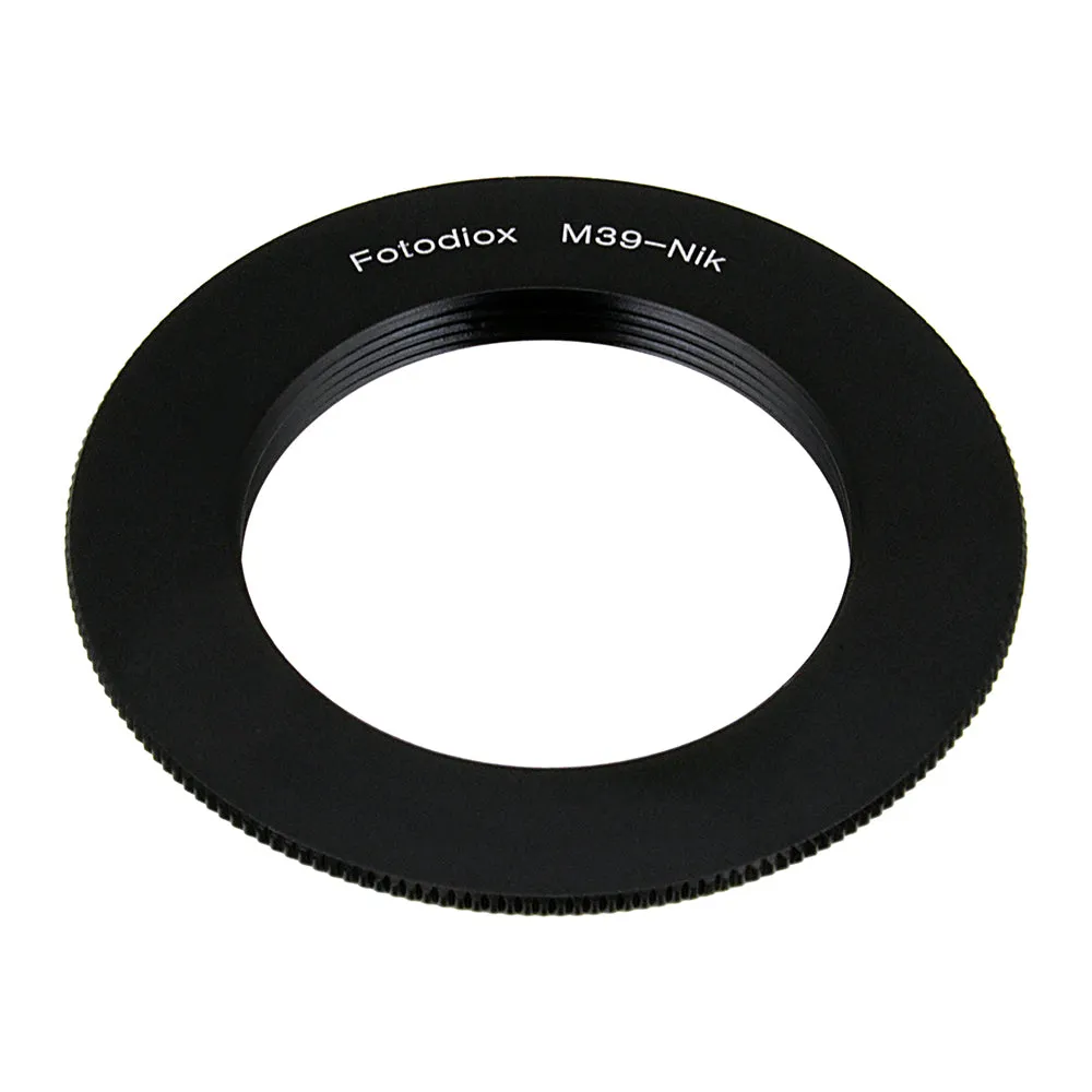 Fotodiox Lens Mount Adapter - M39 (x1mm Pitch TPI is 25.4) Screw Mount Russian M39 Thread Mount Lens to Nikon F Mount SLR Camera Body