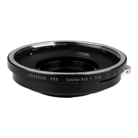 Fotodiox Pro Lens Mount Adapter - Contax 645 (C645) Mount Lenses to Nikon F Mount SLR Camera Body with Built-In Aperture Iris