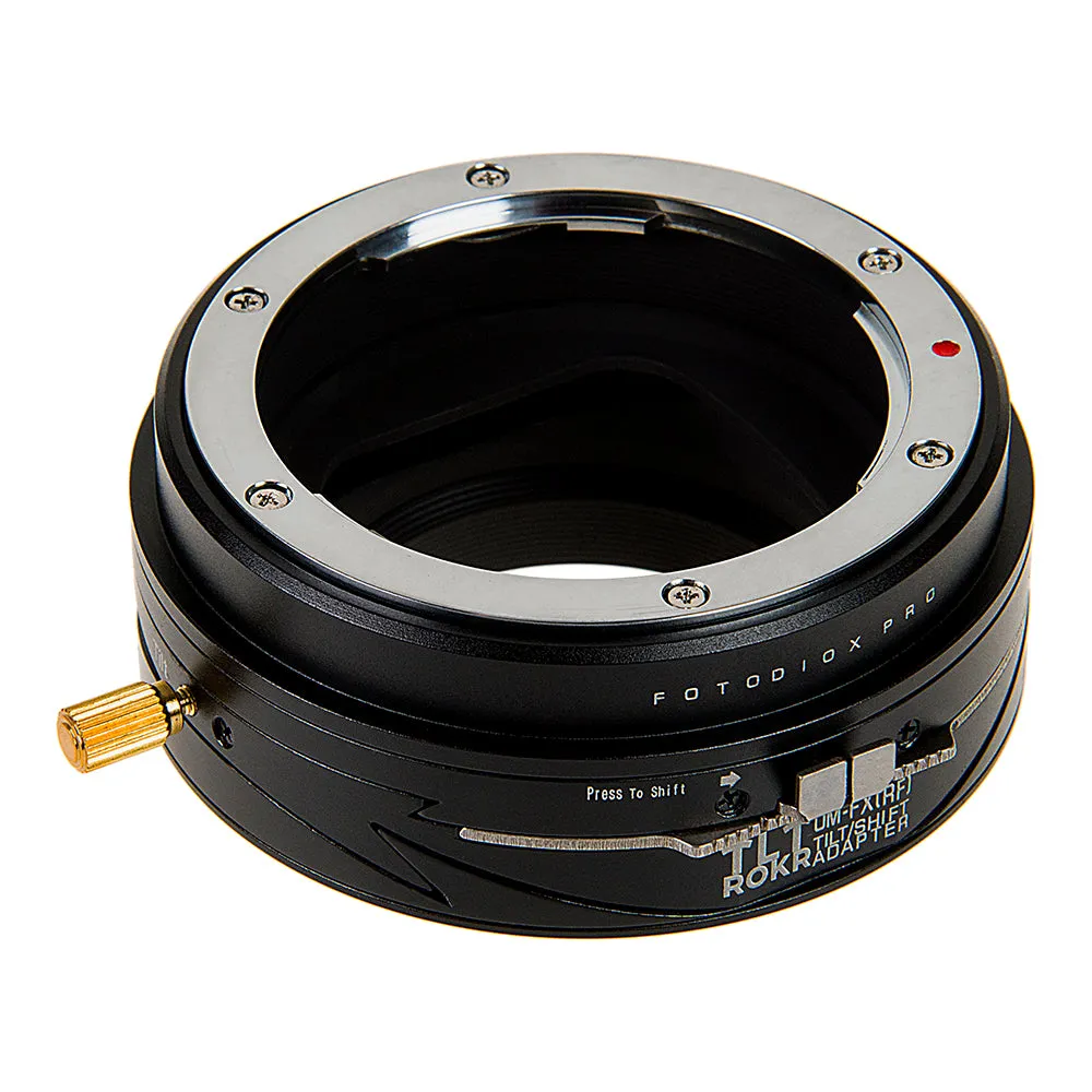 Fotodiox Pro TLT ROKR - Tilt / Shift Lens Mount Adapter for Olympus Zuiko (OM) 35mm SLR Lenses to Fujifilm Fuji X-Series Mirrorless Camera Body