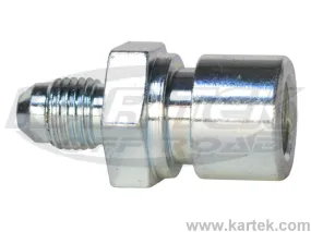 Fragola AN -3 Male To 10mm 1.25 Thread Inverted Flare Female Steel Straight Brake Adapter Fittings