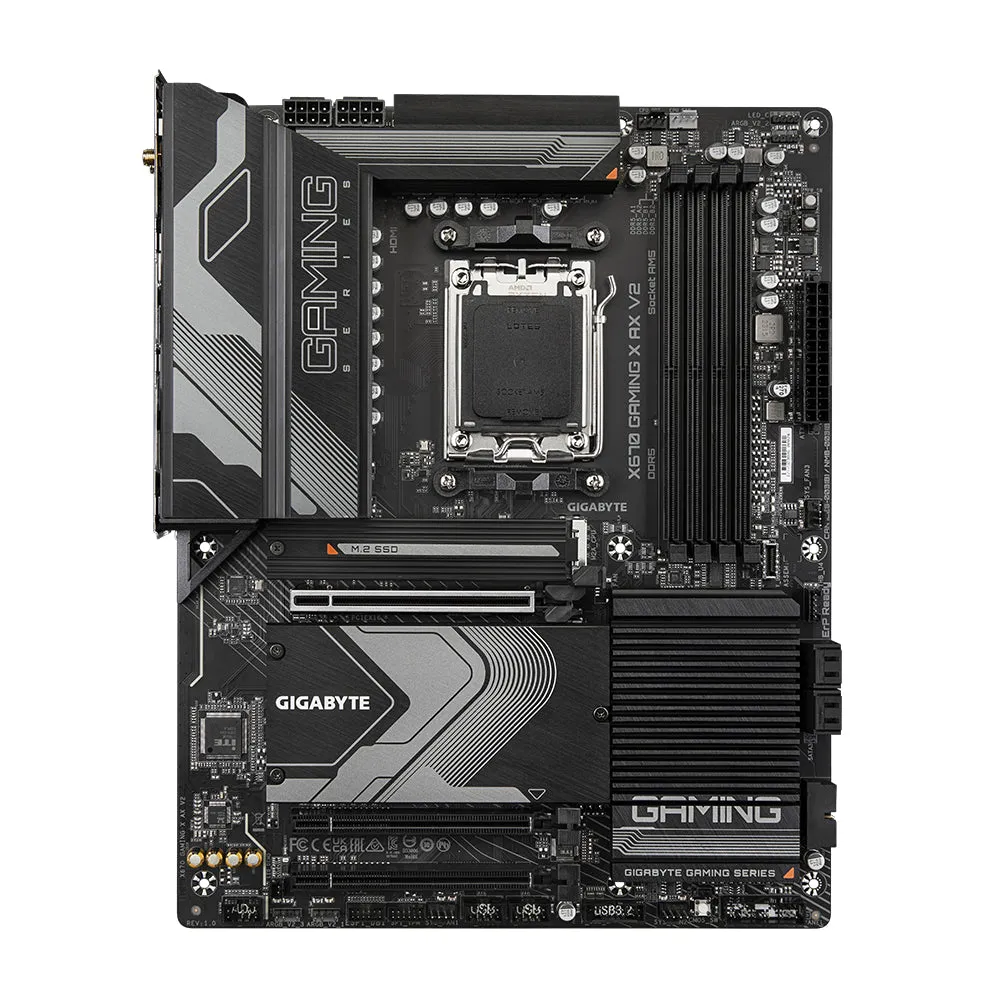 Gigabyte X670 Gaming X Ax V2 Motherboard - Supports Amd Ryzen 7000 Cpus, 16 2 2 Phases Vrm, Up To 8000Mhz Ddr5 (Oc), 4Xp