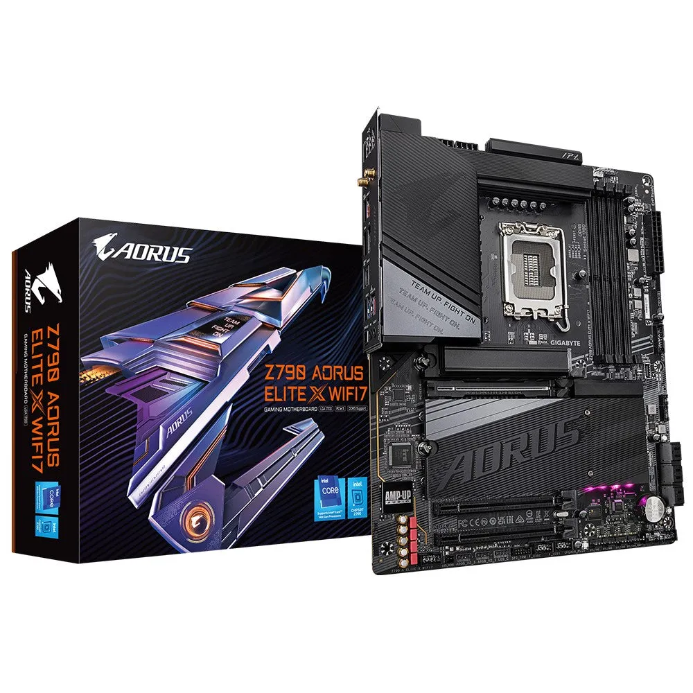 Gigabyte Z790 Aorus Elite X Wifi7 Motherboard - Supports Intel 14Th Gen Cpus, 16 1 2 Phases Vrm, Up To 8266Mhz Ddr5 (Oc)