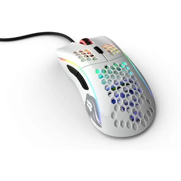 Glorious Model D- (Minus) Gaming Mouse, Glossy White (GLO-MS-DM-GW)