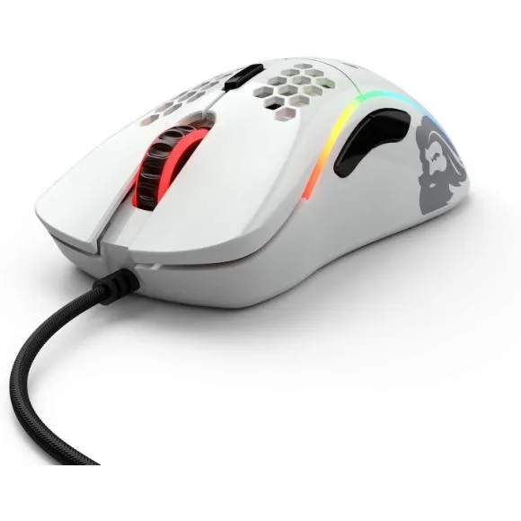 Glorious Model D- (Minus) Gaming Mouse, Glossy White (GLO-MS-DM-GW)