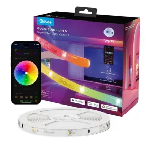 Govee RGBIC  Wi-Fi   Bluetooth LED Strip Lights - 10m - Hvid