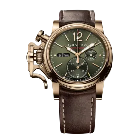 Graham Chronofighter Vintage Green Brown Watch 2CVAK.G02A