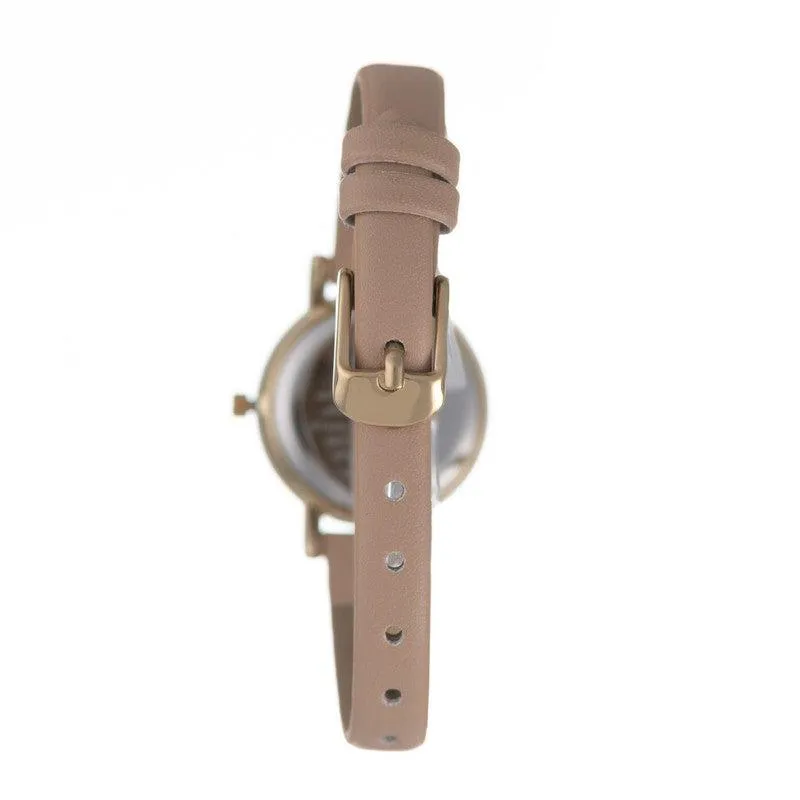 Hallmark Ladies Leather Brown Strap Silver Dial