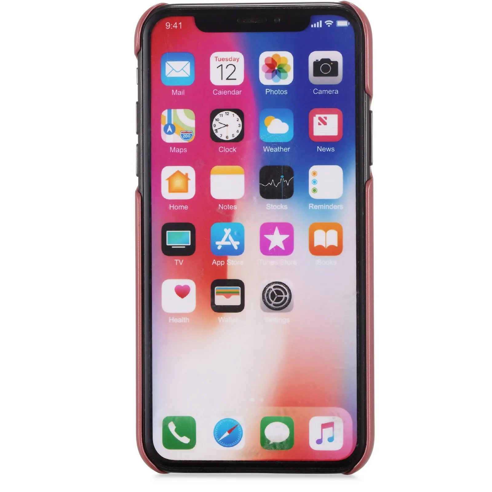 Holdit Style Phone Case for iPhone Xs / X Tokyo Series - Frame Maroon