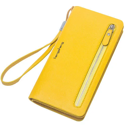 Hot Fashion Female wallets High-quality PU Leather Wallet Women Long Style Cowhide Purse Brand Capacity Clutch Card Holder Pouch