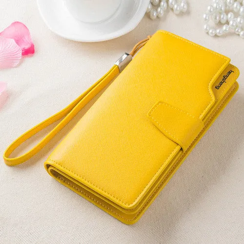 Hot Fashion Female wallets High-quality PU Leather Wallet Women Long Style Cowhide Purse Brand Capacity Clutch Card Holder Pouch