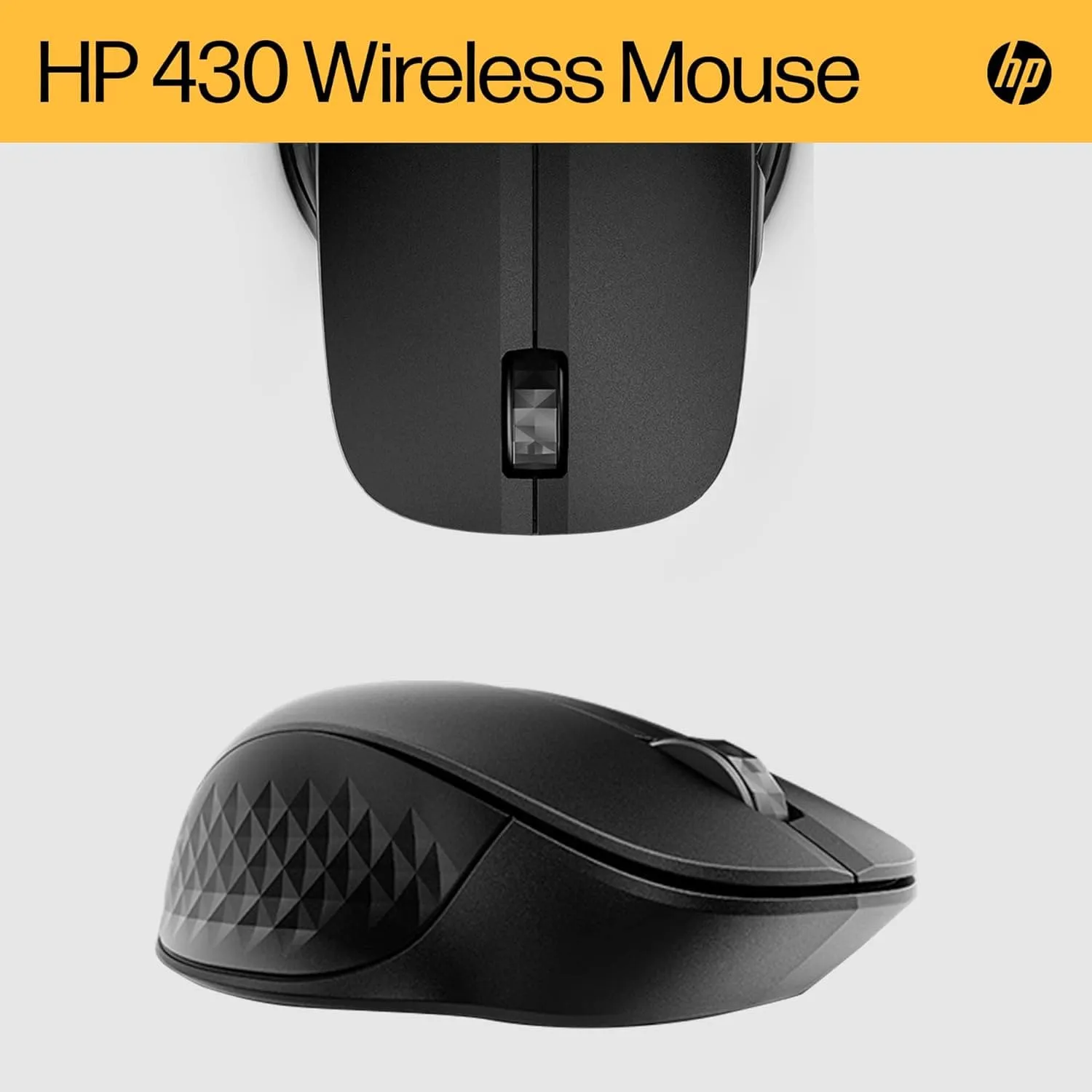 HP 430 wireless mouse | 2.4 GHz wireless connection & Bluetooth 5.2 | USB dongle | 4,000 dpi | 4 buttons | for up to 2 devices | black | incl. 1 x AA Battery