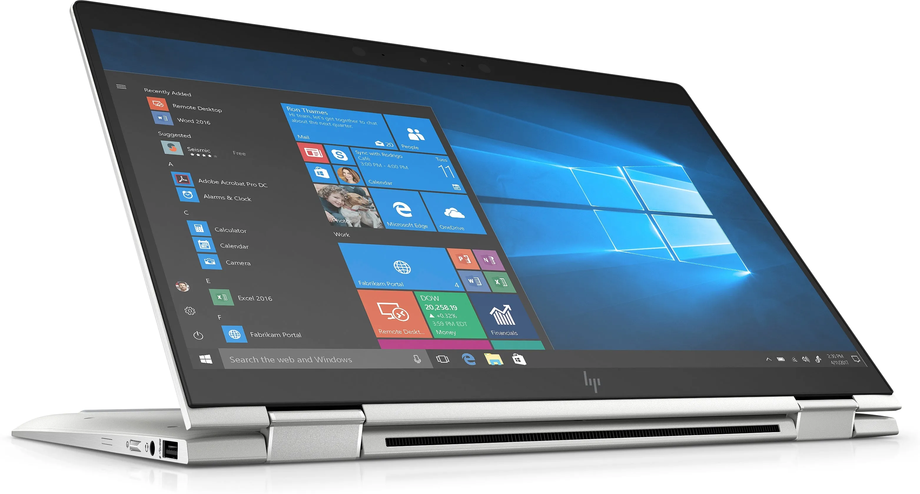 HP EliteBook X360 1030-G4 13.3" FHD Convertible Notebook, Intel i5-8265U, 1.60GHz, 8GB RAM, 256GB SSD, Win10P - 9JY25UP#ABA