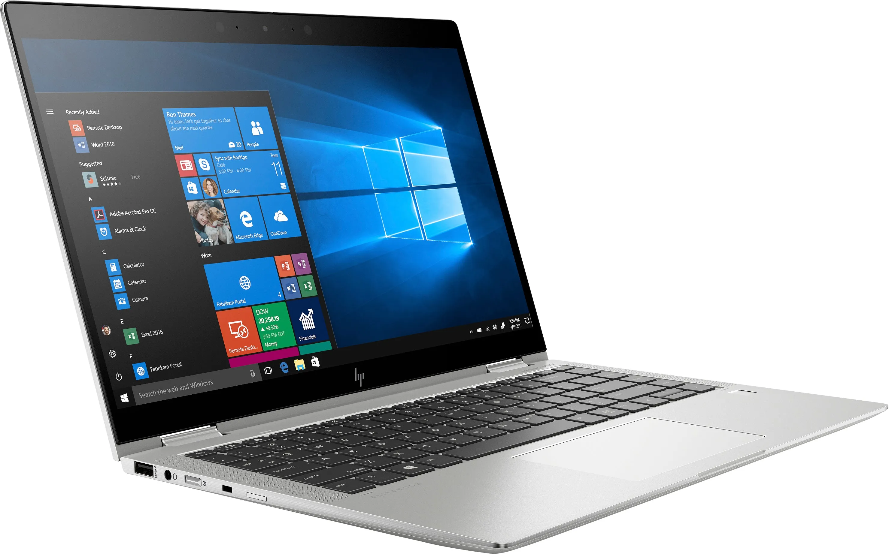 HP EliteBook X360 1040-G6 14" 4K Ultra HD (Touchscreen) Convertible Notebook PC, Intel Core i7-8665U, 1.90GHz, 32GB RAM, 1TB SSD, Windows 10 Pro 64-Bit - 8EQ16UT#ABA