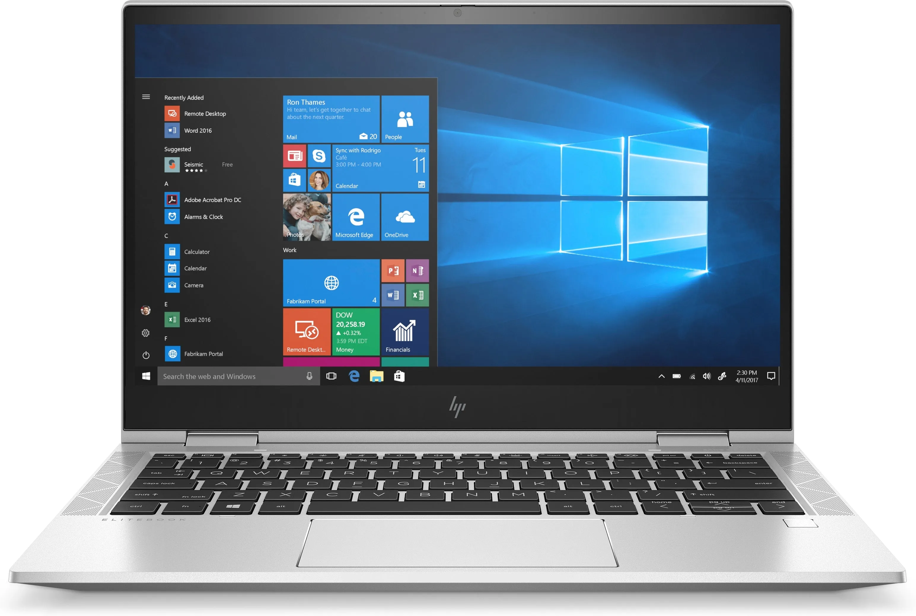 HP EliteBook X360 830 G7 13.3" FHD Convertible Notebook, Intel i5-10210U, 1.60GHz, 8GB RAM, 256GB SSD, Win10P - 1F6C0UT#ABA